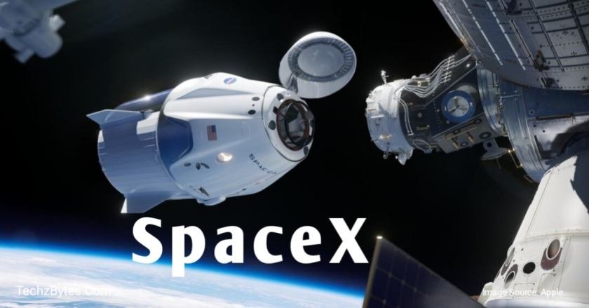 SpaceX capsule connected to space station